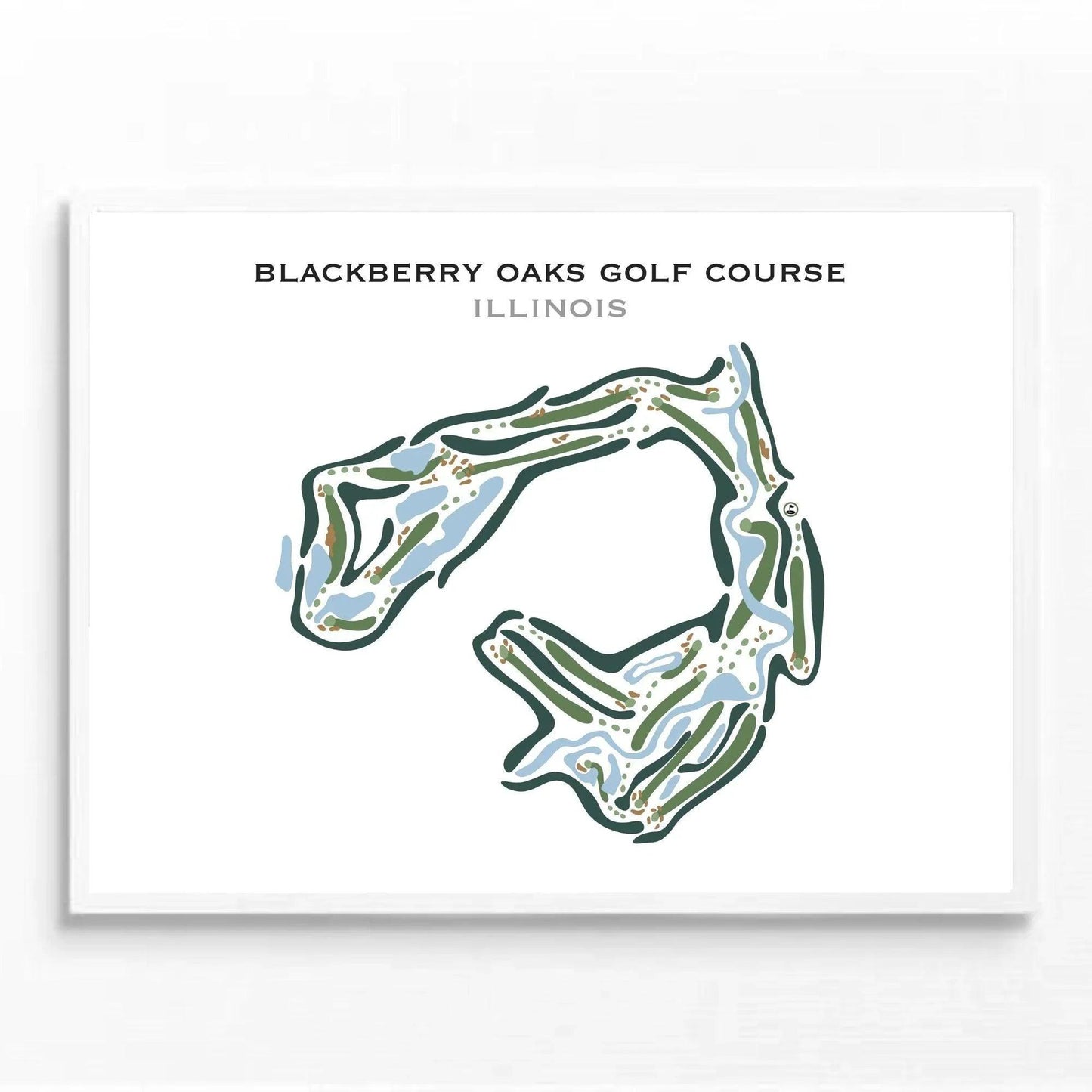 Blackberry Oaks Golf Course, Illinois - Printed Golf Courses