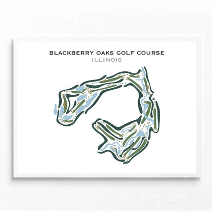 Blackberry Oaks Golf Course, Illinois - Printed Golf Courses