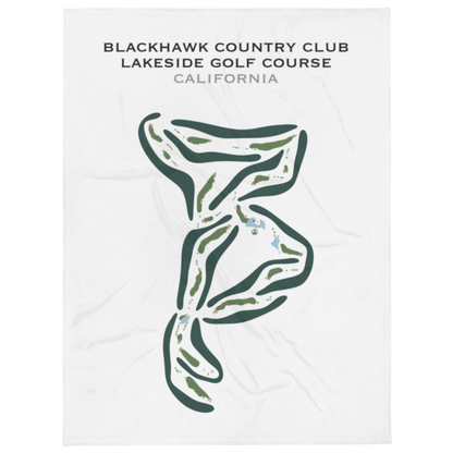 Blackhawk Country Club - Lakeside Golf Course, California - Printed Golf Courses