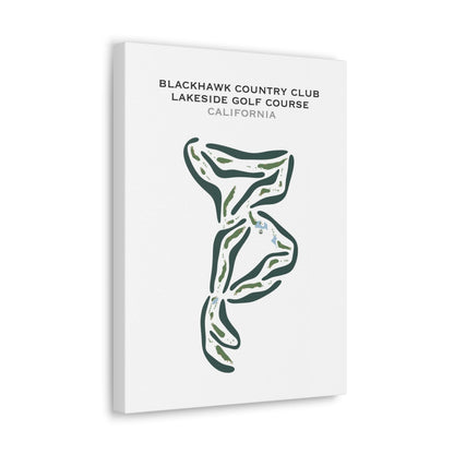 Blackhawk Country Club - Lakeside Golf Course, California - Printed Golf Courses