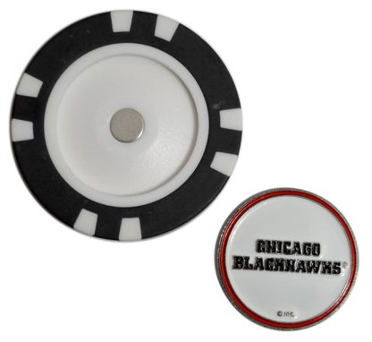 Officially Licensed Chicago Blackhawks Poker Chip Golf Ball Marker