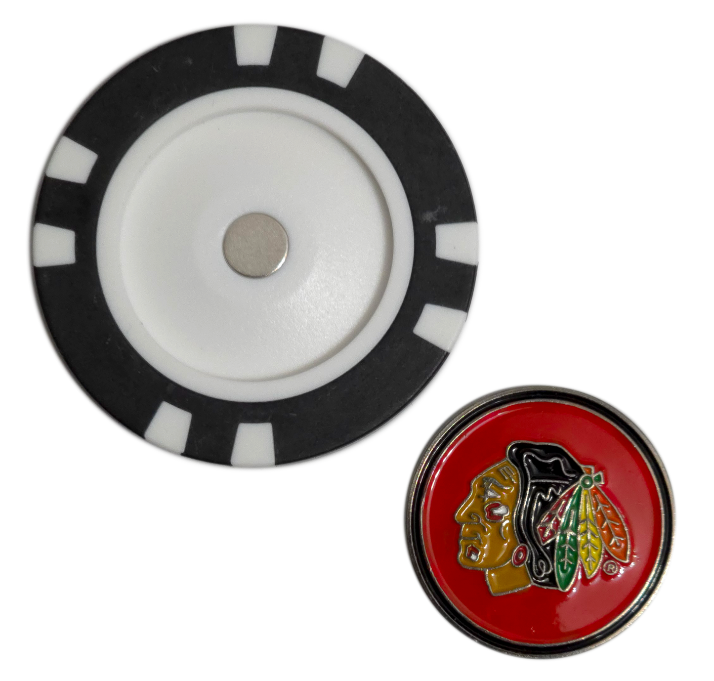 Officially Licensed Chicago Blackhawks Poker Chip Golf Ball Marker
