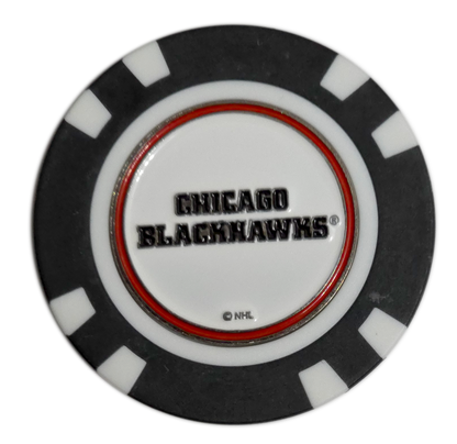 Officially Licensed Chicago Blackhawks Poker Chip Golf Ball Marker