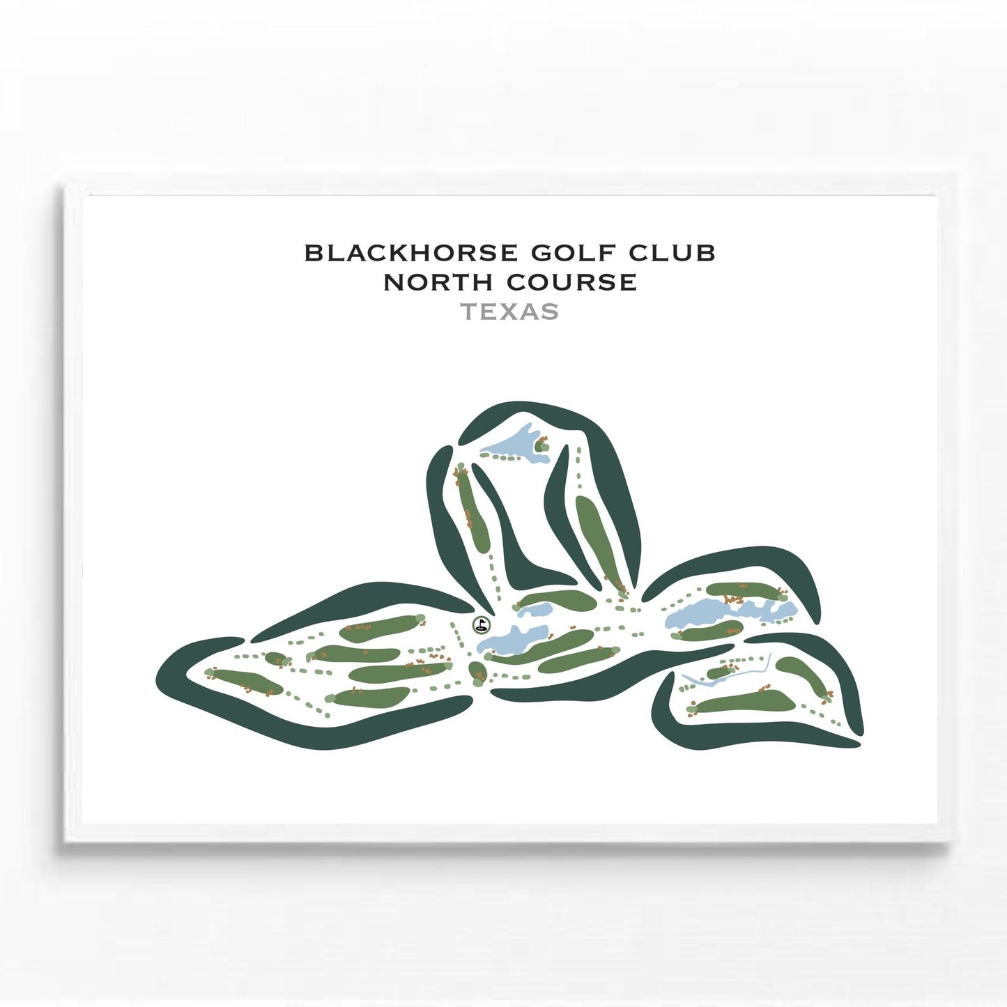 BlackHorse Golf Club - North Course, Texas - Printed Golf Courses