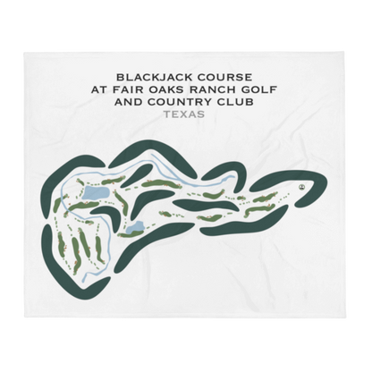 Blackjack Course at Fair Oaks Ranch Golf and Country Club, Texas - Printed Golf Courses