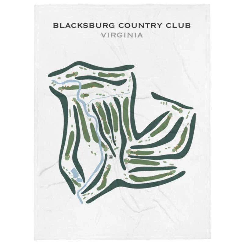 Blacksburg Country Club, Virginia - Printed Golf Courses