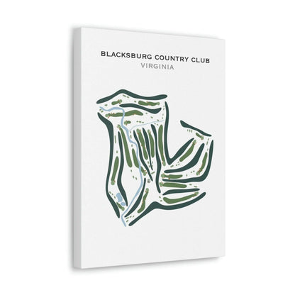 Blacksburg Country Club, Virginia - Printed Golf Courses