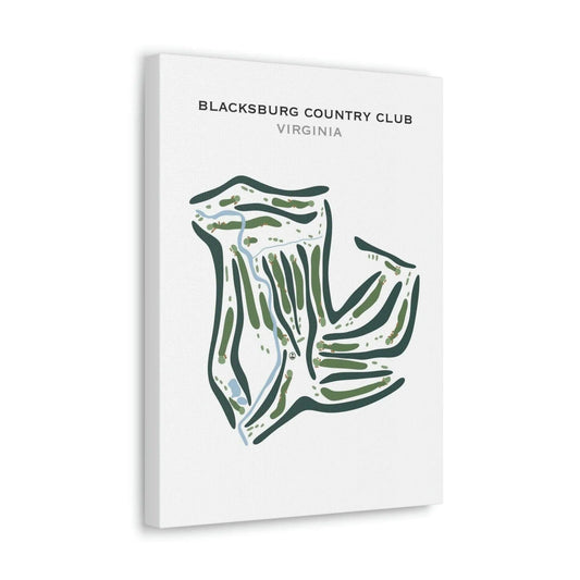 Blacksburg Country Club, Virginia - Printed Golf Courses
