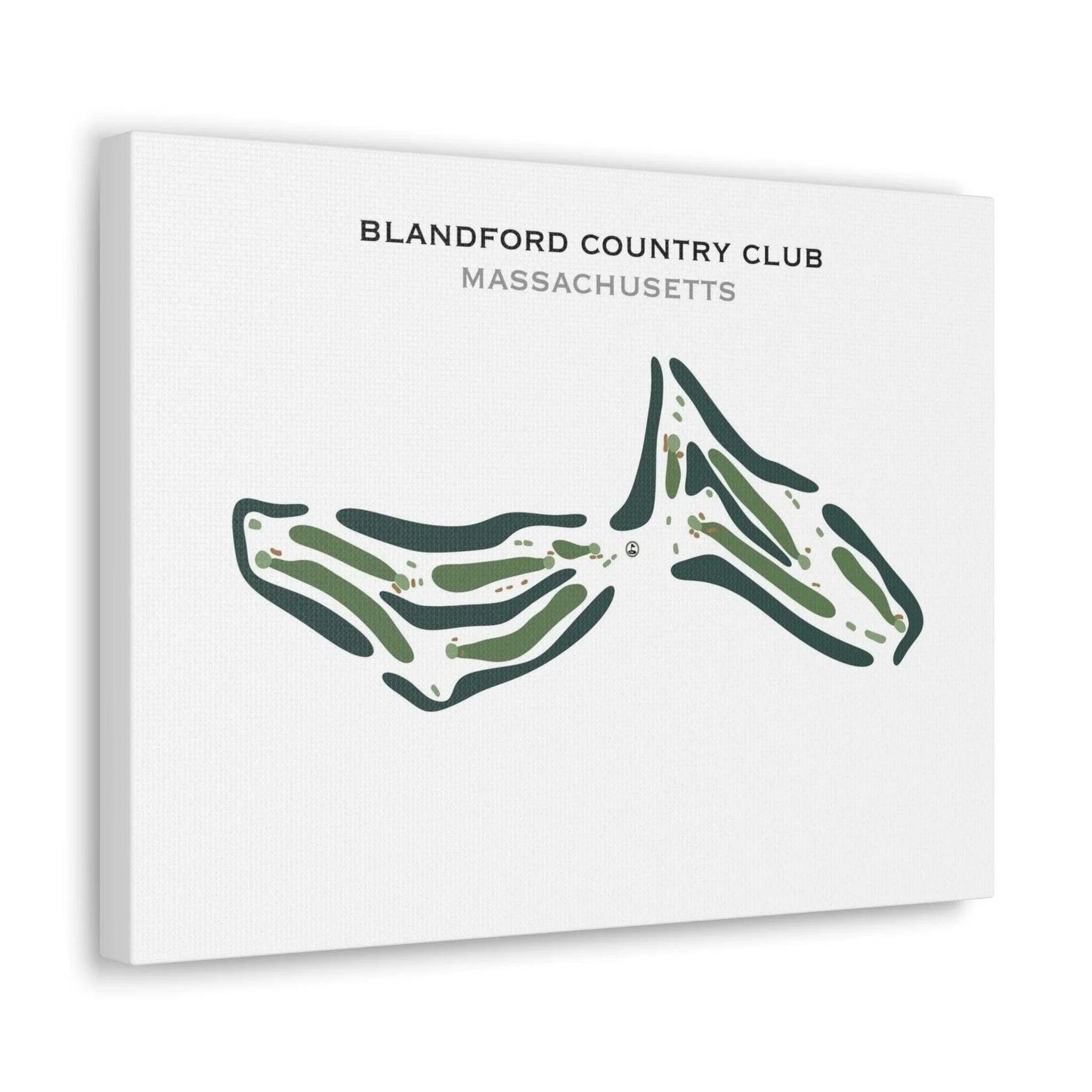 Blandford Country Club, Massachusetts - Printed Golf Course