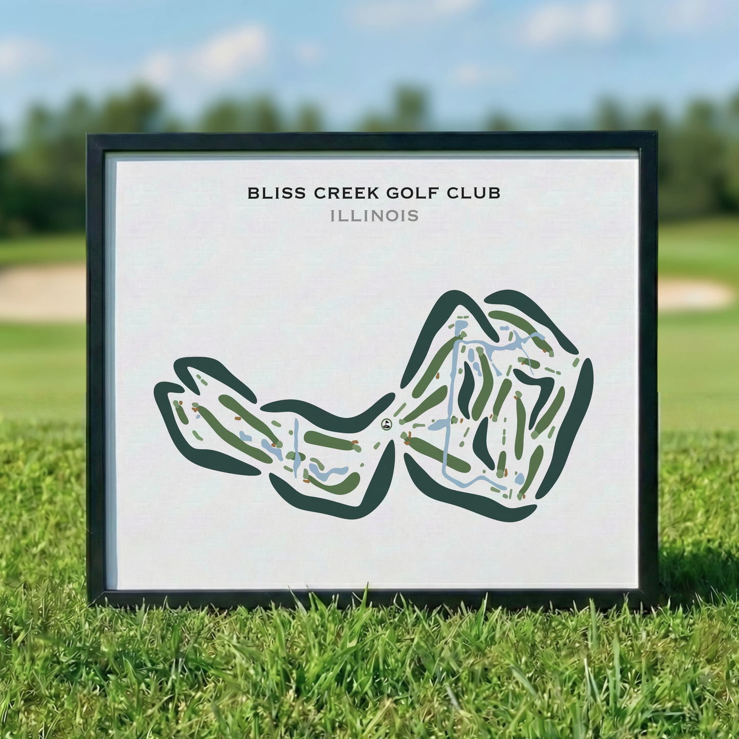 Bliss Creek Golf Club, Illinois - Printed Golf Courses