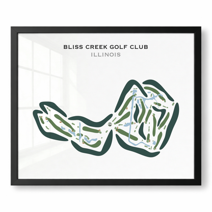Bliss Creek Golf Club, Illinois - Printed Golf Courses