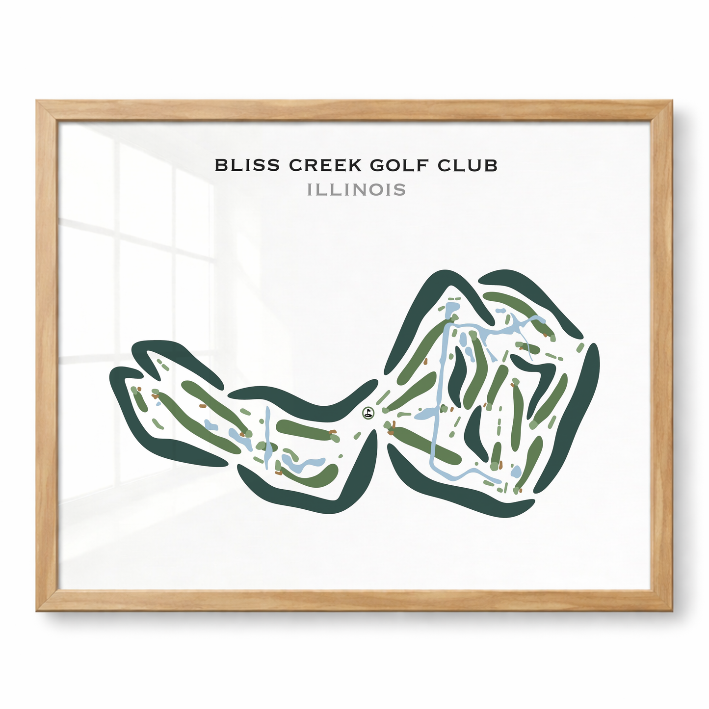 Bliss Creek Golf Club, Illinois - Printed Golf Courses