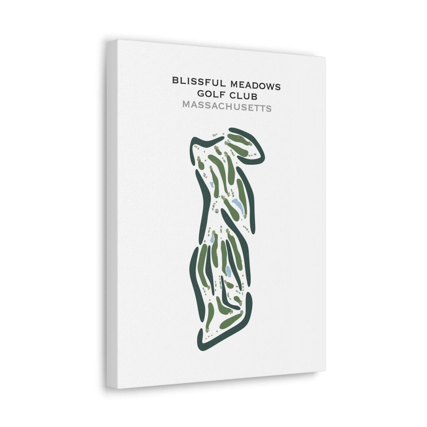 Blissful Meadows Golf Club, Massachusetts - Printed Golf Courses