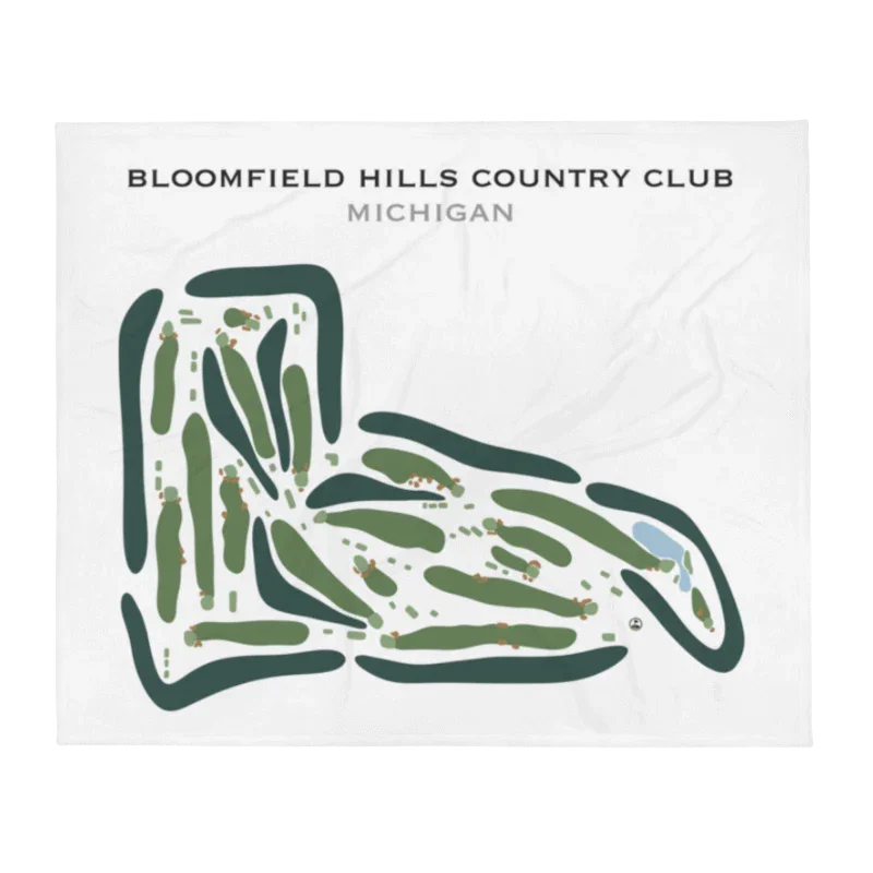 Bloomfield Hills Country Club, Michigan - Printed Golf Courses