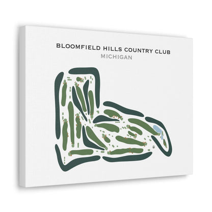 Bloomfield Hills Country Club, Michigan - Printed Golf Courses