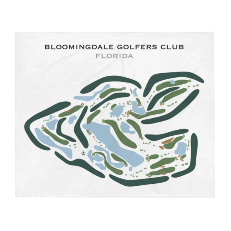 Bloomingdale Golfers Club, Florida - Printed Golf Courses