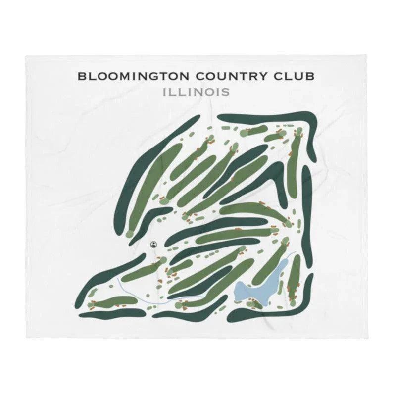 Bloomington Country Club, Illinois - Printed Golf Course
