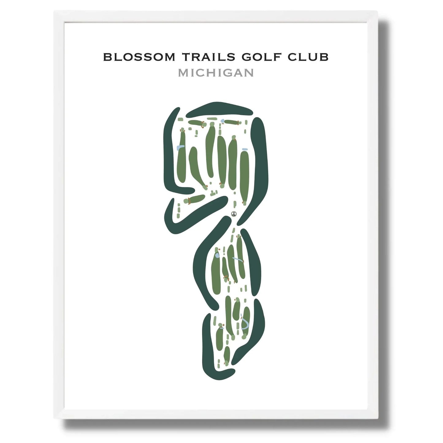 Blossom Trails Golf Club, Michigan - Printed Golf Courses
