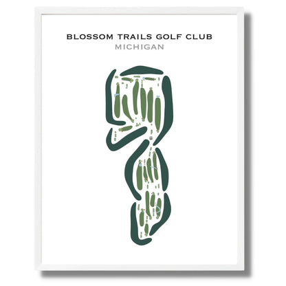 Blossom Trails Golf Club, Michigan - Printed Golf Courses