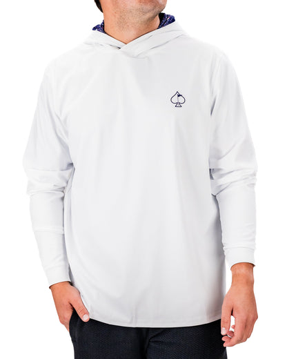 Performance Golf Hoodie - Blue Splatter