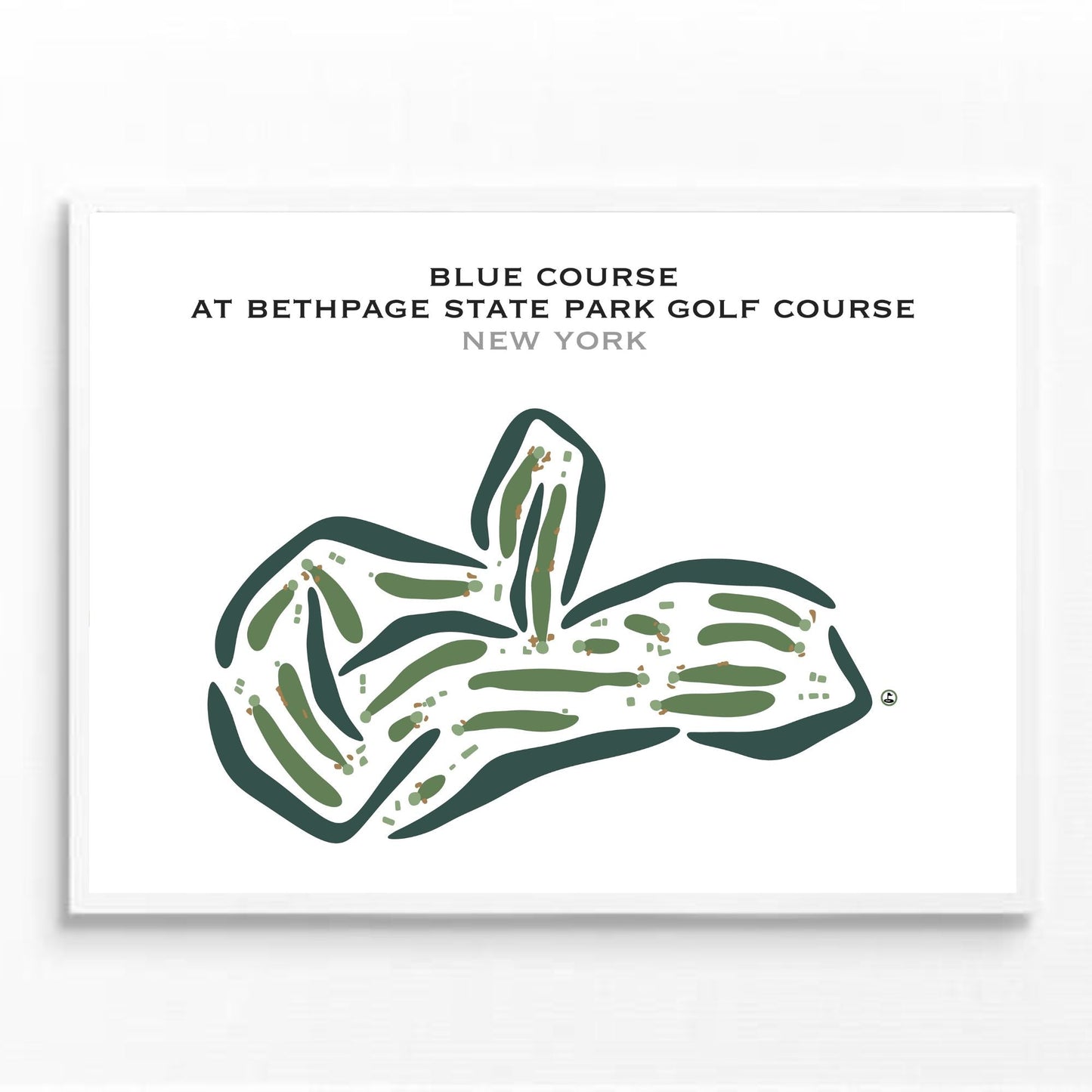 Blue Course at Bethpage State Park Golf Course, New York - Printed Golf Courses