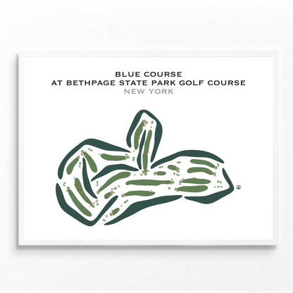 Blue Course at Bethpage State Park Golf Course, New York - Printed Golf Courses