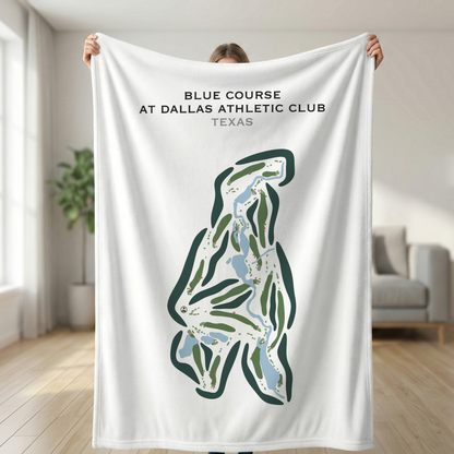 Blue Course at Dallas Athletic Club, Texas - Printed Golf Courses