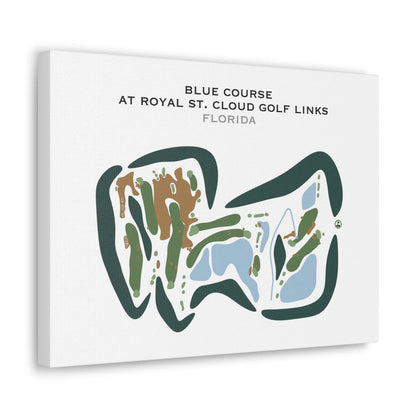 Blue Course at Royal St Cloud Golf Links, Florida - Printed Golf Courses