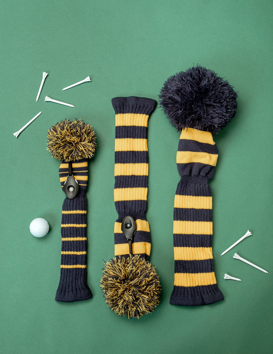 Navy & Gold Full Set (Driver, Wood, Hybrid) - Just4Golf
