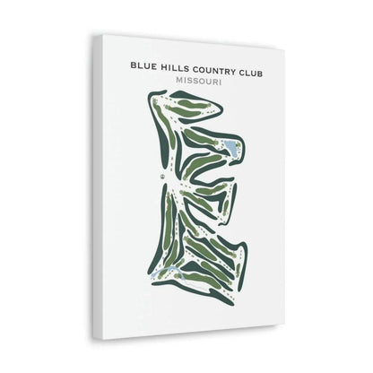 Blue Hills Country Club, Missouri - Printed Golf Courses