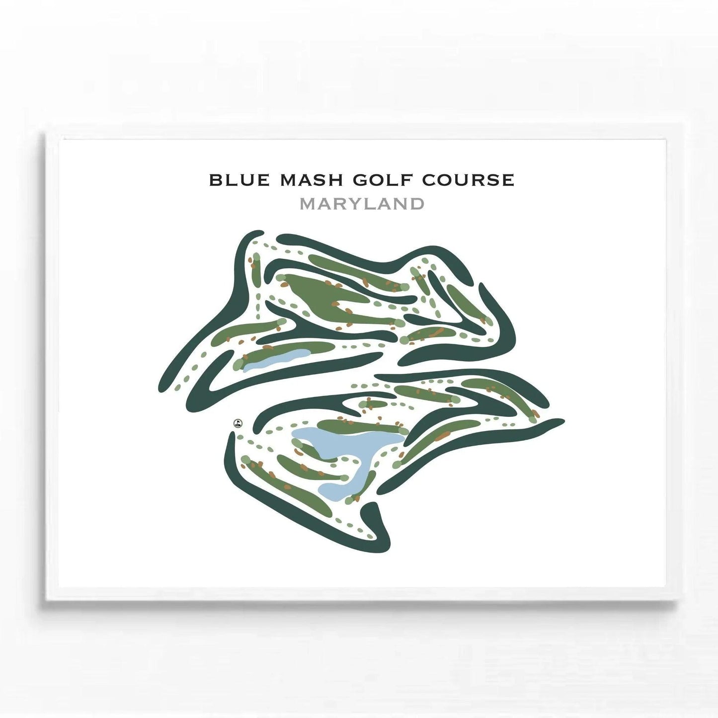 Blue Mash Golf Course, Maryland - Printed Golf Courses