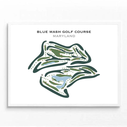 Blue Mash Golf Course, Maryland - Printed Golf Courses