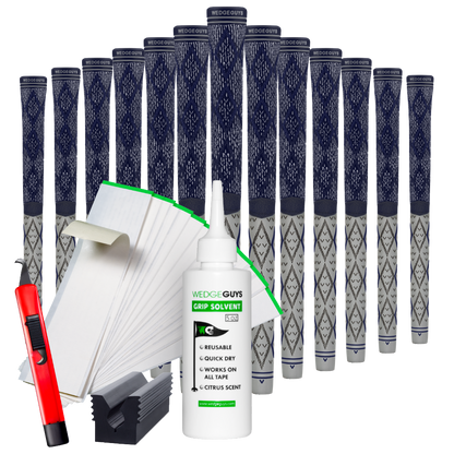 Wedge Guys Diamond Hybrid Golf Grips Bundle 13-Pack - Standard Midsize Oversize
