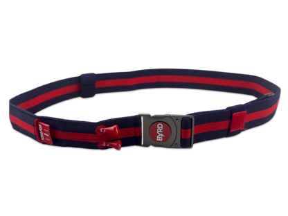 THE BYRD GOLF BELT - Blue/Red: Organize Your Golf Gear - GOLF LEAGUE