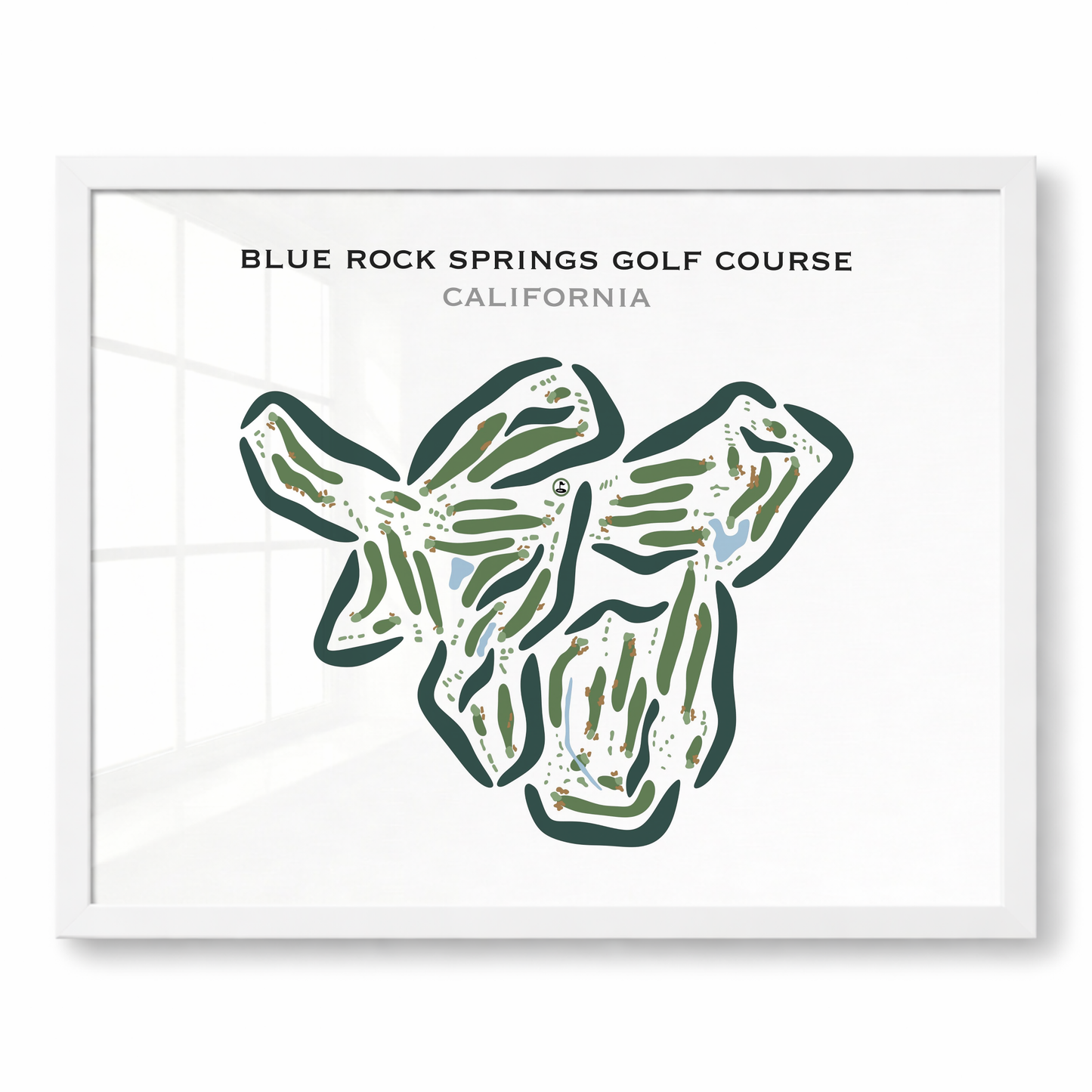 Blue Rock Springs Golf Course, California - Printed Golf Courses