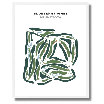 Blueberry Pines Golf Course, Minnesota - Printed Golf Course