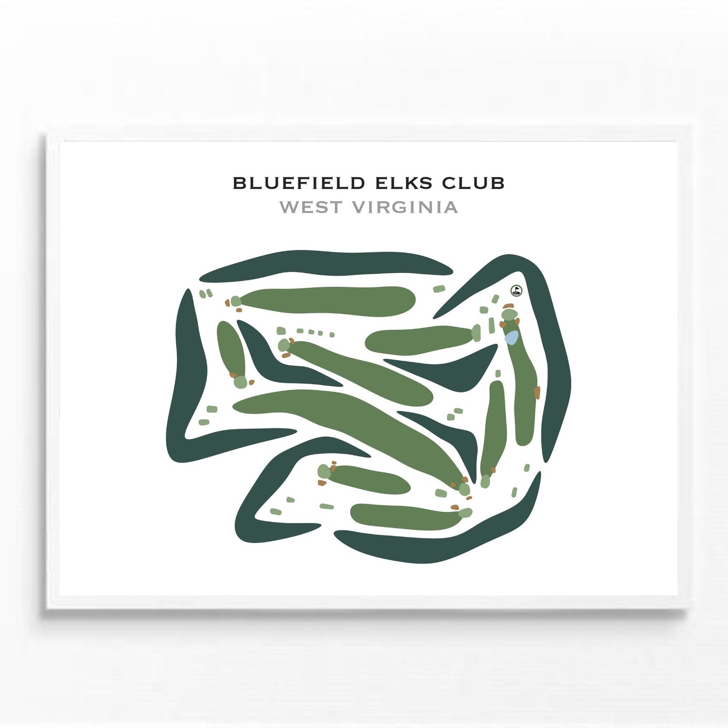 Bluefield Elks Country Club, West Virginia - Printed Golf Courses