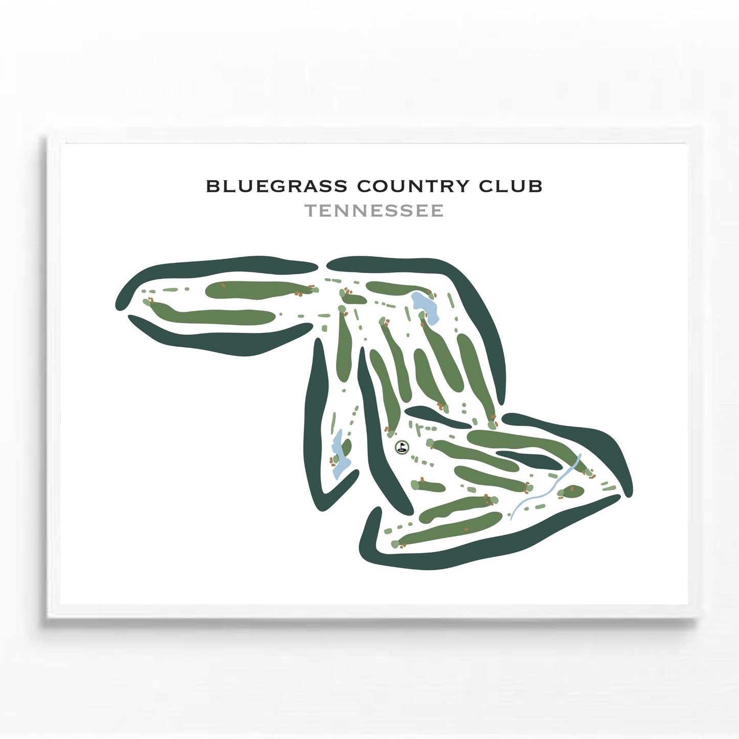 Bluegrass Country Club, Tennessee - Printed Golf Courses