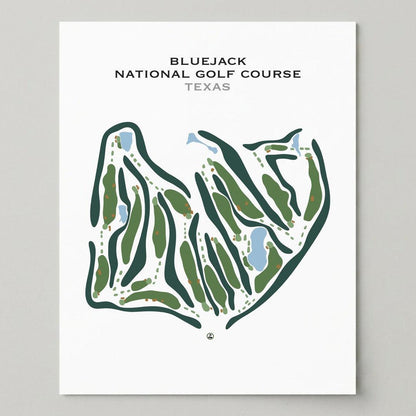 Bluejack National Golf Course, Texas - Printed Golf Courses