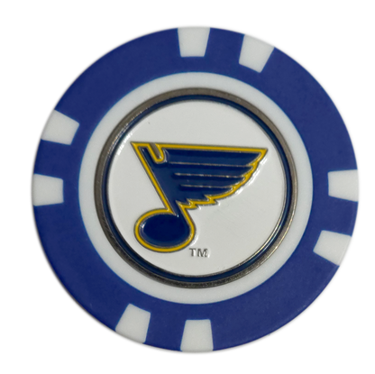 Officially Licensed St. Louis Blues Poker Chip Golf Ball Marker