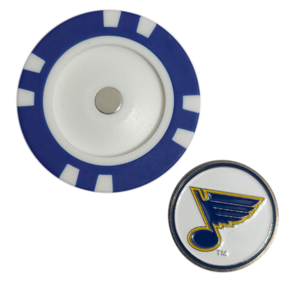 Officially Licensed St. Louis Blues Poker Chip Golf Ball Marker