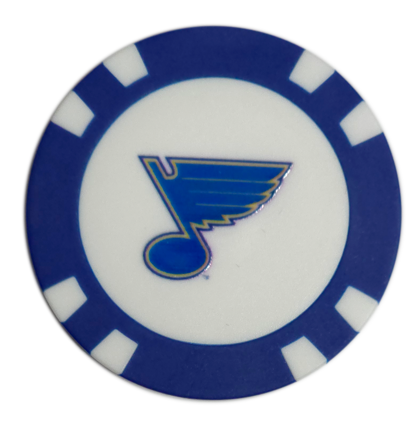 Officially Licensed St. Louis Blues Poker Chip Golf Ball Marker