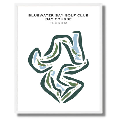 Bluewater Bay Golf Club - Bay Course, Florida - Printed Golf Courses