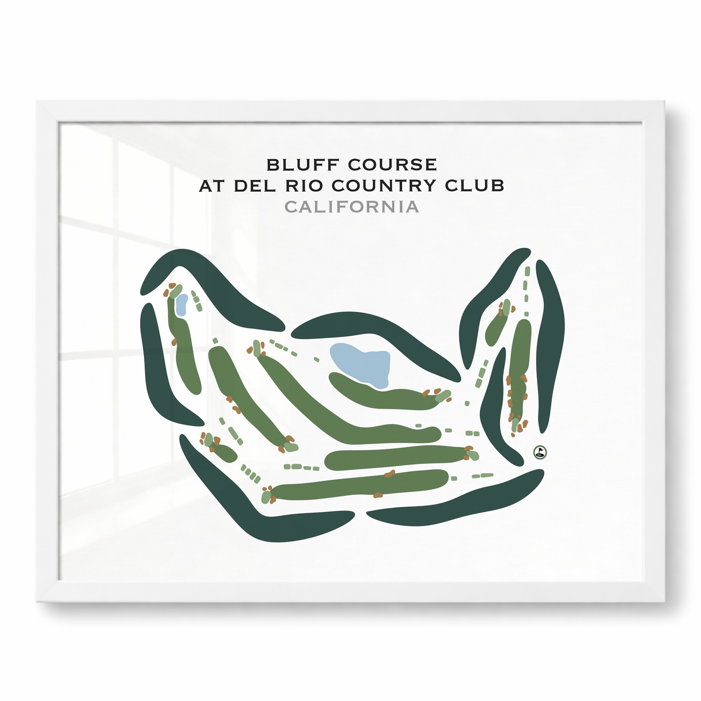 Bluff Course at Del Rio Country Club, California - Printed Golf Courses