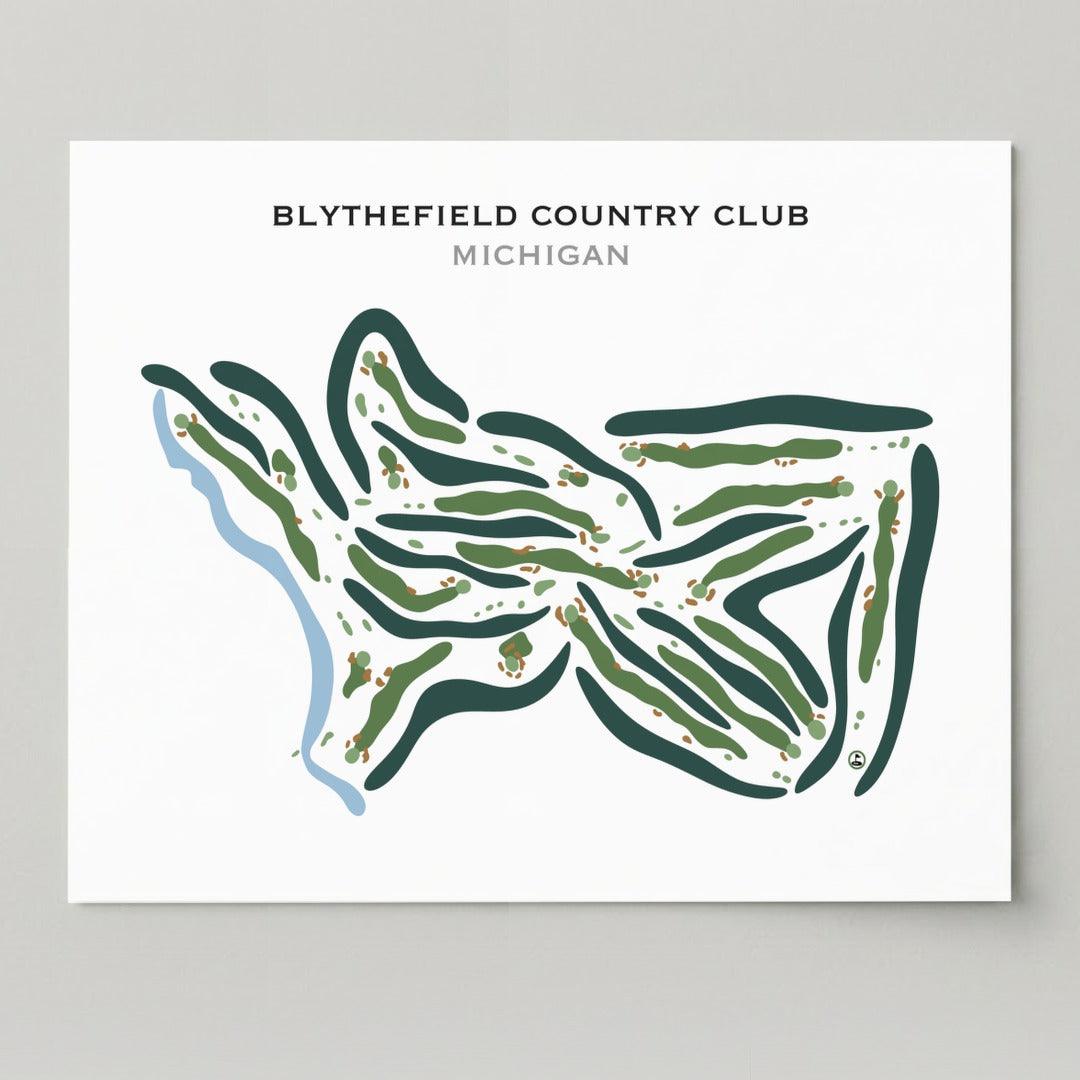 Blythefield Country Club, Michigan - Printed Golf Courses