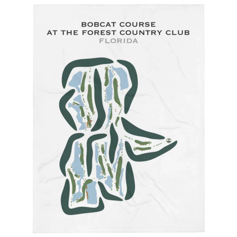 Bobcat Course at The Forest Country Club, Florida - Printed Golf Courses