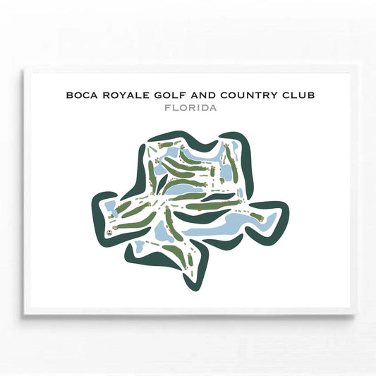 Boca Royale Golf & Country Club, Florida - Printed Golf Courses