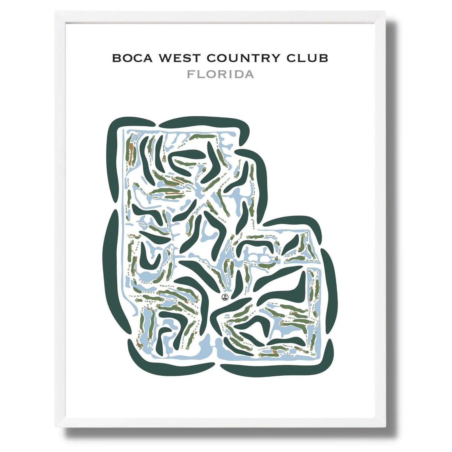 Boca West Country Club, Florida - Printed Golf Course