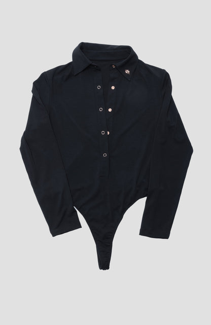 Foreplay Women’s Golf Polo Bodysuit - Long-Sleeve