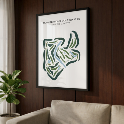 Bois de Sioux Golf Course, North Dakota - Printed Golf Courses